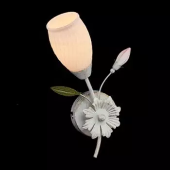 Бра «Верона», 60Вт E14, цвет белый, золото