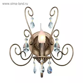 Бра Versailles, 1x60Вт E14, цвет бронза