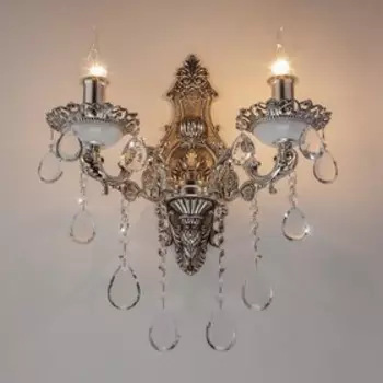 Бра Versales 2x60Вт E14 серебро