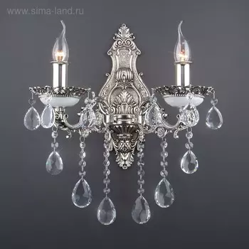 Бра Versales 2x60Вт E14 серебро