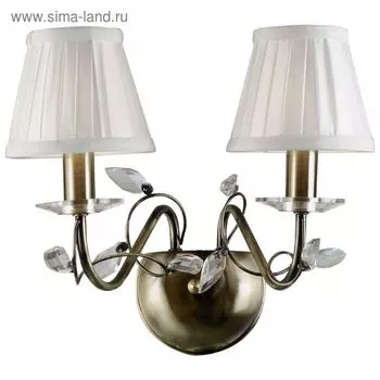 Бра «Весна», 2х40Вт Е14, цвет бронза
