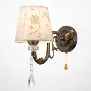 Бра "Вирджиния" 1х40Вт E14 бронза 20х15х30 см.