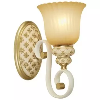 Бра VIRGINIA 1x60Вт E27 белый, золото 27x25x29см