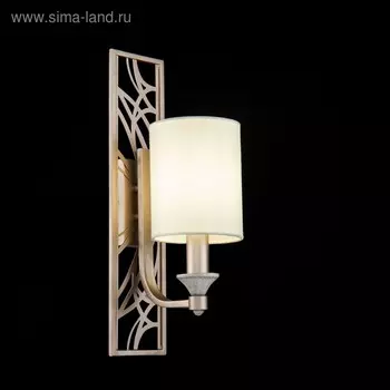 Бра Maytoni H005WL-01BG, 1хE14, 40Вт, 20х15х42 см, цвет кремовый с золотом