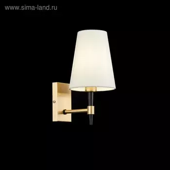 Бра Maytoni H001WL-01BS, 1хE14, 40Вт, 19х14х28 см, цвет латунь