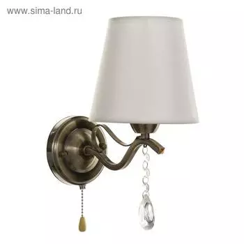 Бра "Жаклин" 1х40Вт E14 бронза 20х15х26 см.