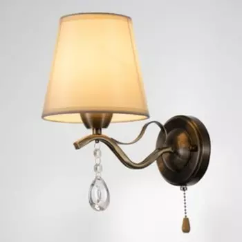 Бра "Жаклин" 1х40Вт E14 бронза 20х15х26 см.