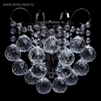 Бра «Жемчуг», 1x60W E14, никель 20x20x15 см