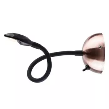 Бра "Зиген", 3Вт LED 3000K 240лм, цвет чёрный, латунь