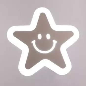 Бра "Звездочка" LED 15Вт 4000K белый 19х4,5х19 см