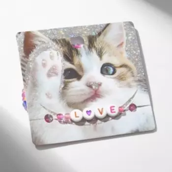 Браслет летний "Бисер" Love, цветной, d=7