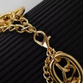 Браслет "Цепь" овальные звенья, многоярусный, цвет золото,L=18см