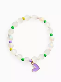 Браслет детский «Выбражулька» кошачий глаз бусина 8 мм, разноцветный