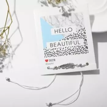 Браслет Dream вдохновение, цвет белый, d=6см