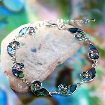 Браслет «Галиотис» ракушки-завитки, 22 размер