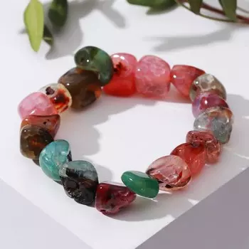 Браслет галтовка обработанная "Самоцвет"