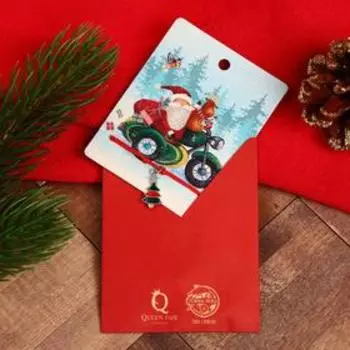 Браслет "Новогодний" подарки, ёлка, цвет красный