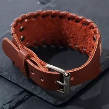 Браслет-оберег "Коловрат" круг, цвет коричневый в чернёном золоте