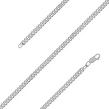 Браслет «Панцирное гранёное плетение», посеребрение, 18 размер