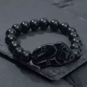 Браслет "Пи Яо" 10мм, цвет чёрный