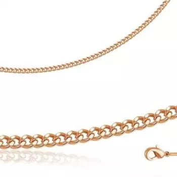 Браслет позолота "Панцирное гранёное плетение", 18 размер