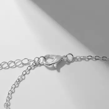 Браслет металл «Сердце» вечная любовь, цвет серебро