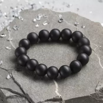 Браслет шар №12 "Шунгит"