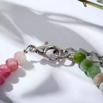 Браслет шар №3 гранёный "Турмалин", 18см