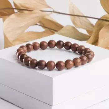 Браслет шар №8 "Авантюрин коричневый"