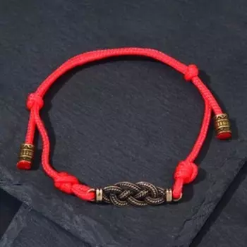 Браслет-шнурок на красной нити "Любава" (здоровье, благополучие или Божья сила)