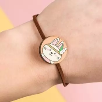 Браслет-тотемное животное «Заяц», 9 х 6 см