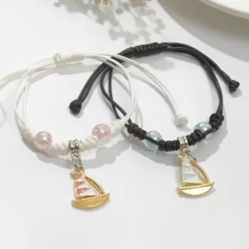 Браслеты "Неразлучники" корабли, цветные