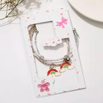 Браслеты "Неразлучники" на магните, радуга, цветные, 18 размер