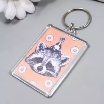 Брелок акрил "Енотик" 3,5х5 см