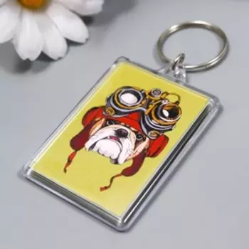 Брелок акрил "Пилот" 3,5х5 см