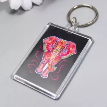 Брелок акрил "Слон" 3,5х5 см