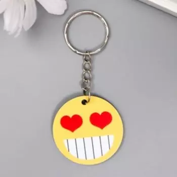 Брелок акрил "Весёлый смайл" МИКС 4х4 см