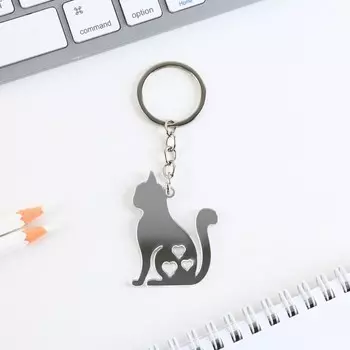 Брелок акриловый «Кошка», 3,7 х 5 см.