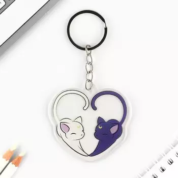 Брелок для ключей детский акриловый «Сердце», 5.96.7 см