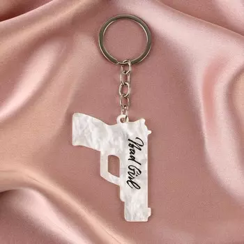 Брелок для ключей акриловый «Bad gir», 4,4 х 6 см