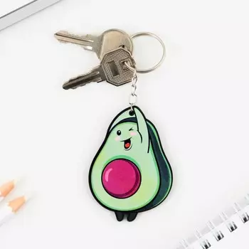 Брелок для ключей деревянный «Авокадо», 5 х 6 см