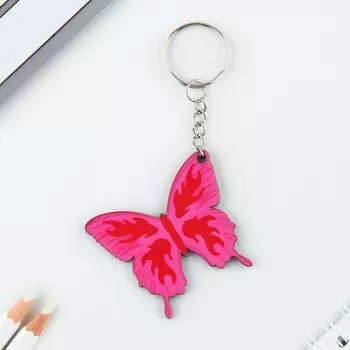 Брелок деревянный «Бабочка», 6 х 6 см.