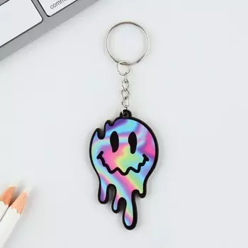 Брелок для ключей деревянный «Смайл», 3.46 см