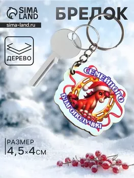 Брелок для ключей на кольце «Лошадь. Семейного благополучия», 4.54 см