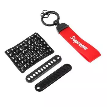 Брелок для ключей с табличкой номера, "Supreme"