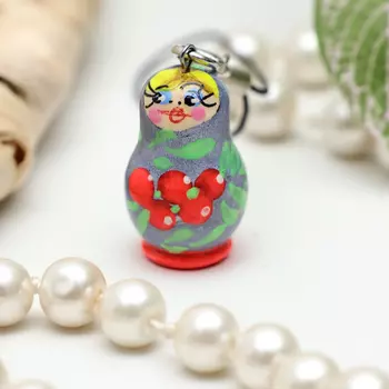 Брелок для телефона "Матрешка", 2 х 1,2см