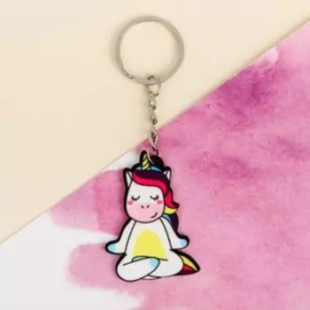 Брелок для ключей акриловый «Единорог», 7.2 х 14 см