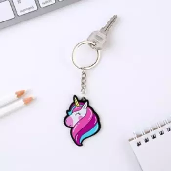 Брелок для ключей акриловый «Единорог», 712.5 см
