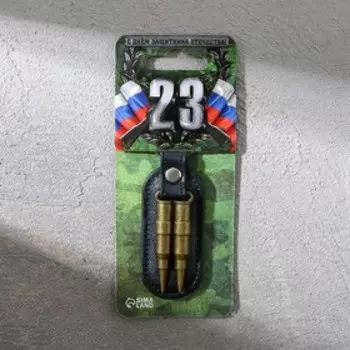 Брелок для ключей металлический «23 февраля», 103 см