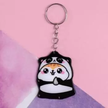 Брелок для ключей акриловый «Хомячок», 7 х 12,5 см